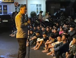 Polresta Malang Kota Gelar Patroli Blue Light, Bubarkan Kerumunan dan Amankan 111 Motor Diduga untuk Balap L