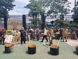 Pasuruan Darurat Rokok Ilegal, Jutaan Batang BB Dimusnahkan Kejari