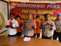 Empat Pelaku Pengeroyokan Berhasil Diamankan Polsek Gempol, Pelaku Utama DPO