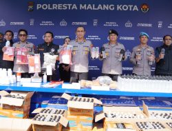 Ungkap 32 Kasus, Polresta Malang Kota Gagalkan Peredaran 8,9 Kg Ganja dan 1,6 Kg Sabu, Ribuan Jiwa Terselamatkan