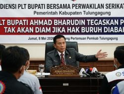 Plt Bupati Ahmad Bharudin Tegaskan Pemkab Tak Akan Diam Jika Hak Buruh Diabaikan