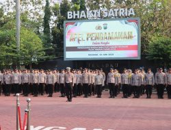 Apel Pengamanan, Polres Nganjuk Siap Kawal Pengesahan Ribuan Warga Baru PSHT