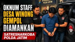 Oknum staff Desa Winong Gempol Diamankan Satresnarkoba Polda Jatim