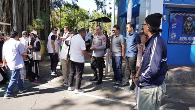 Makan Bersama Gratis Polresta Malang Kota di Alun-alun Merdeka, Mempererat Kedekatan dengan Masyarakat