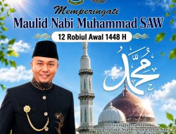 Keluarga Besar PUDAM SUMBER SEJAHTERA, Mengucapkan selamat Memperingati Maulid Nabi Muhammad SAW 1448 H