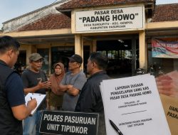 Datangi Pasar Desa “Padang Howo”, Kanit Tipidkor : Berproses Dan Pulbaket