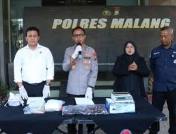 Nyaris Beredar! Polres Malang Ciduk Kurir Sabu 1,1 Kilogram, 14.564 Nyawa Berhasil Diselamatkan