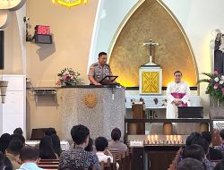 Kapolresta Malang Kota Gelar Minggu Kasih di Gereja Katedral Ijen, Perkuat Sinergi Polri dan Umat Beragama