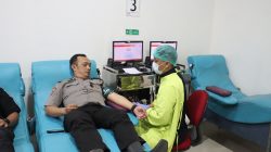 HUT Humas Polri ke-75, Polresta Malang Kota Gelar Donor Darah Bersama Masyarakat, 67 Kantong Terkumpul