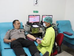 HUT Humas Polri ke-75, Polresta Malang Kota Gelar Donor Darah Bersama Masyarakat, 67 Kantong Terkumpul